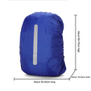Reflective Waterproof Bag Rain Cover Outdoor Safety Covers (Blue 60L) Newly