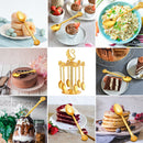 Base Holder High-end Dessert Scoop Swan Coffee Spoon Set Fruit Spoon Teaspoons