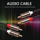 1m 2 RCA to 2 RCA Cable Male to Male Audio Cord for TV Amplifier Soundbox Newly