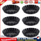 6pcs Mini Pie Muffin Cupcake Pans Mould Non-stick Tart Flan Round Molds Newly