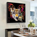 DIY 5D Mosaic Painting Kit Butterfly Wolf Full Drill Round Diamond Drawing Decor