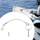 Boat Loss Prevention Safety Tether Wire Lanyard Cable Quick Release Ring