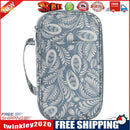 Yarns Crochet Hook Tool Storage Bag Knitting Needle Organizer (Grey Flower)