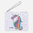 Fashion Sequin Pencil Case Kids Girls Cartoon Clutch Coin Purse Mini Wallet B