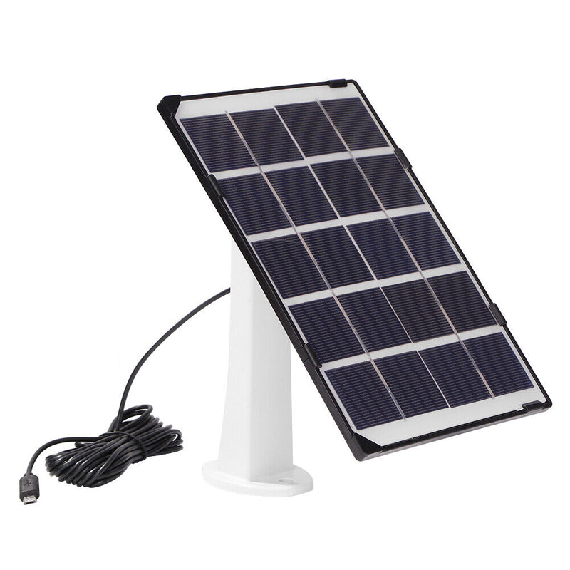 Solar Charging Panel with Charging Cable for Outdoor Security Surveillance