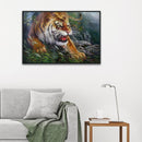 5D DIY Diamond Painting Fierce Tiger Cross Stitch Embroidery Mosaic Kit Set