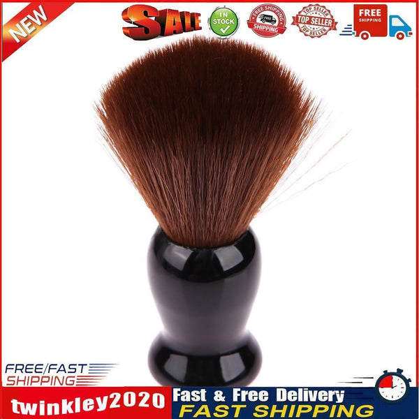 Soft Hair Men Shaving Brush Beard Foam Cleaning Brush Shave Tool(Black) Newly