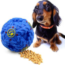 Dog Leaking Food Ball Colorful Strange Barking Pet Molar Puzzle Ball (Blue)