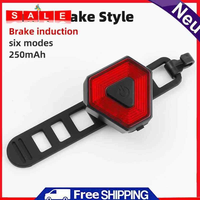 Bicycle Brake Tail Lights USB Rechargeable Bicycle Brake Light Cycling Equipment