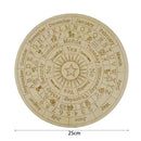 Wooden Divination Pendulum Board Metaphysical Altar Art Ornaments (B 25cm)