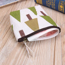 Women Fashion Korean Zipper Portable Key Coin Canvas Purse Wallet(Tree)