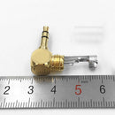 3.5mm Stereo Right Angle Male Plug Audio Headphone Soldering Connector