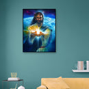 Full Drill Round Diamond Painting DIY Lord Jesus Mosaic Kit for Bead Art