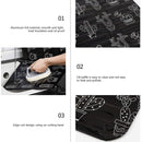 Kitchen Anti Splatter Shield Oil Splash Guard Baffle Plate Barrier (Black)