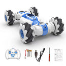 4WD RC Stunt Car 2.4GHz Music Light Watch Gesture Sensor Vehicle (Blue) Newly