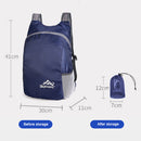 Foldable Backpack Bag Outdoor Travel Waterproof Hiking Daypacks (Navy Blue)