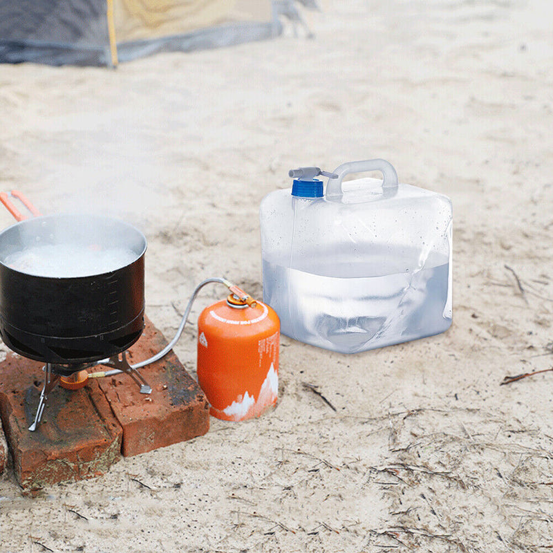 Collapsible Water Container Outdoor Hiking Fishing Camping Water Bag (10L) Newly