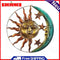 Metal Moon Sun Art Craft Hanging During Home Room Background Wall Decoration