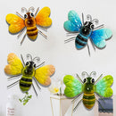 Craft Metal Garden Pendant Sculptures Bee Decorations Ornaments Wall Hanging
