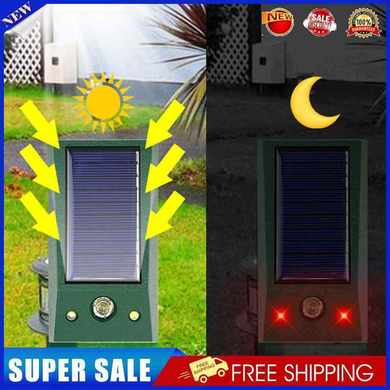 Vibration Ultrasonic Repeller Alarm Light Scare animal Repeller Waterproof Tool