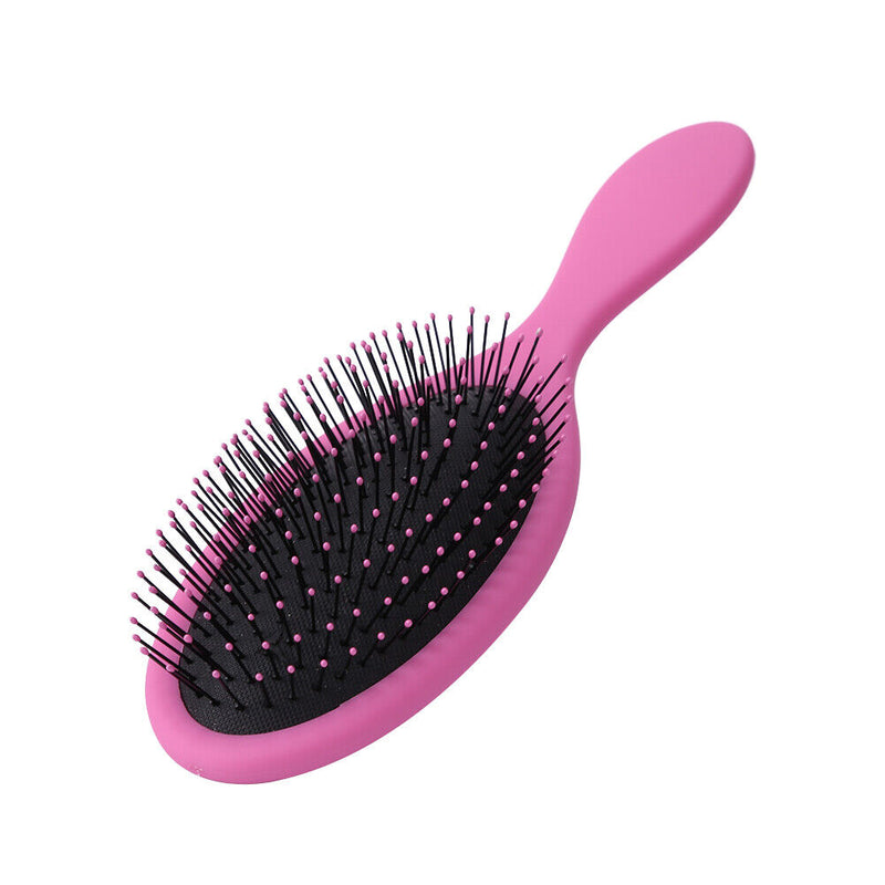 Magic Detangling Comb Shower Hair Brush Air Bag Paddle Massage Brush (Pink)
