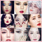 with Brush Face Makeup Glitter Eyeshadow Eye Shadow Palette Beauty Accessories