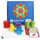 155pcs Wood Jigsaw Puzzle Board Set Tangram Kids Colorful Educational Toys Newly