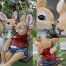 Sculptures Garden Decoration Swing Rabbit Rabbit Statue Household Ornament