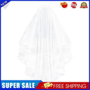 Double-layered Modeling Yarn Elegant Veil Short Tulle Wedding Accessories