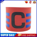 Player Leader Football Captain Armband Nylon Soccer Group Arm Band (Red)