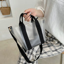 Women Transparent Shoulder Messenger Bag Beach Vacation Fashion Tote Handbags