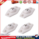 4pcs Rotating Storage Box Caster Ball Universal Trash Can Wheels (White) Newly