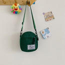 Fashion Women Canvas Patchwork Crossbody Bag Casual Mini Handbags (Green)