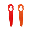 40pcs Grass Trimmer Plastic Blade Lawn Mower Garden Cutting Tool (Orange)