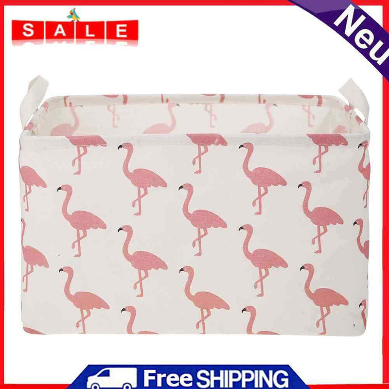 Asipropic Laundry Basket Folding Home Organizer Basket Folding Canvas Square -