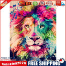 5D DIY Full Drill Diamond Painting Lion Cross Stitch Craft Kit (Color-k553)