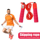 Professional Skipping Rope Counting Fitness Sports PVC Jump Rope (Rose Red)