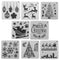 Decorative Flower Template Embossing Christmas Hollow Stencils Scrapbooking