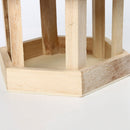 Garden Window Wooden Birdhouse Parrot Cage Bird Seeds Food Feeder (Blue)