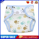 Baby Infants Breathable Soft Cotton Diaper Pants Reusable Nappy (Footprint)