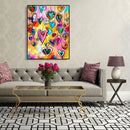 Painting By Numbers Kit DIY Love Heart Hand Painted Canvas Oil Art Picture