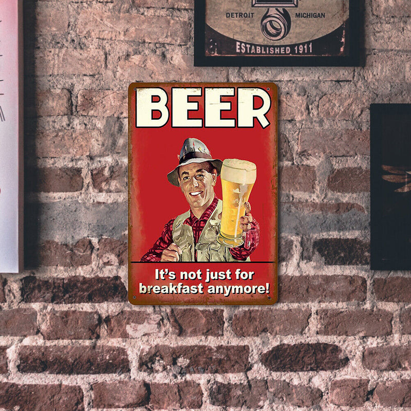 Retro Beer Metal Tin Signs Home Wall Decor Poster Nostalgia Plates Craft Plate