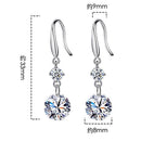 Variety Flash Women Fashion Tassel Cubic Zirconia Crystal Drop Earrings