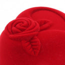 Luxury Gift Storage Cute Jewelry Box Velvet Ring Box Wedding Ring Box Red Heart