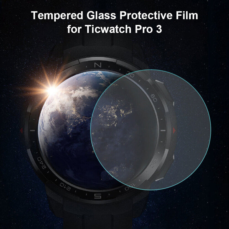2x Tempered Glass Smart Watch Bracelet Screen Film Cover for Ticwatch Pro 3