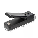 Mini Heat Bag Vacuum Heat Sealer for Plastic Bag Storage Food Snack (Black)