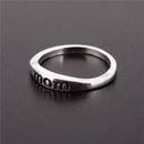 Fashion Accessories Love Mom Letter Ring Family Jewelry Mother's Day Gift