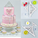 2Pcs Crown Plastic Fondant Cutter Cake Mold Cupcake Tools Decorating E4F4