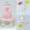 2Pcs Crown Plastic Fondant Cutter Cake Mold Cupcake Tools Decorating E4F4