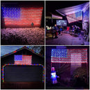 Flag Lights USA Flag Net Light With 420 Super Bright LEDs Independence Day